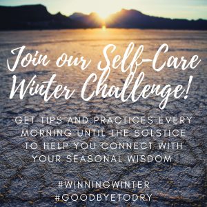 Winter Solstice Dry Skin Promotion Discount Self Care Challenge